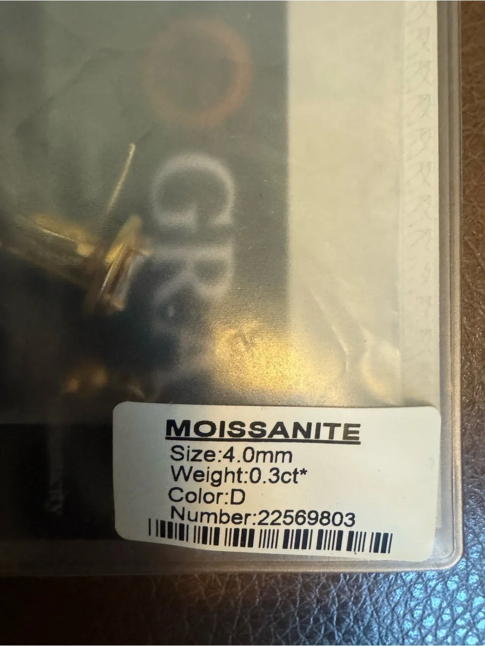 Gold Marquise Crystal Stud Earrings - Moissonite